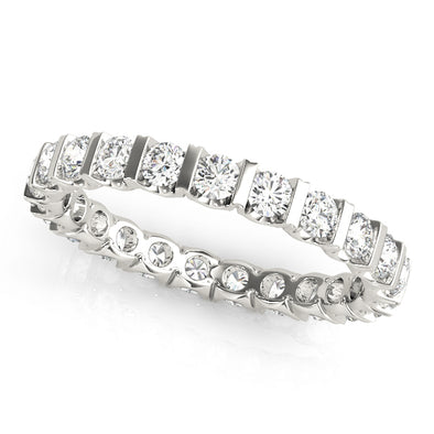 Bar Design Diamond Eternity Wedding Band