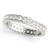 Half Bezel Set Diamond Eternity Wedding Band