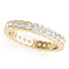 Half Bezel Set Diamond Eternity Wedding Band