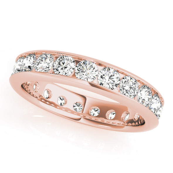 Channel Set Diamond Eternity Wedding Band