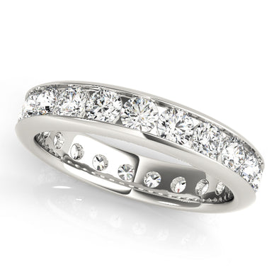 Channel Set Diamond Eternity Wedding Band