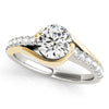 Bypass Swirl Design Diamond Engagement Mounting