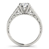 Channel Set Diamond and Engraved Detail Engagement Mounting