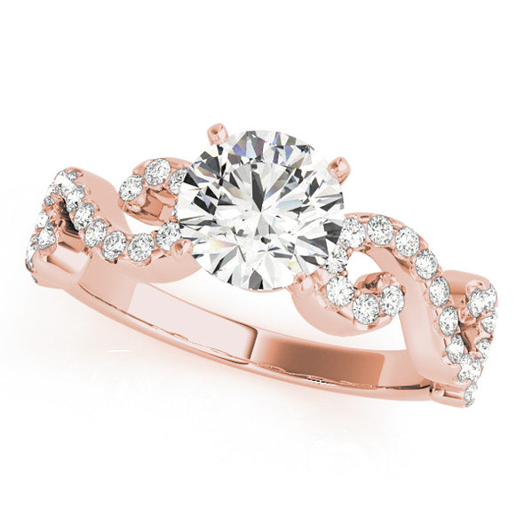 Swirl Design Diamond Engagement Mounting