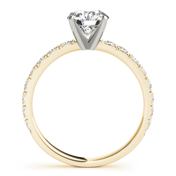Single Row Diamond Engagement Mounting