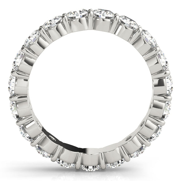 Round Diamond Eternity Wedding Band