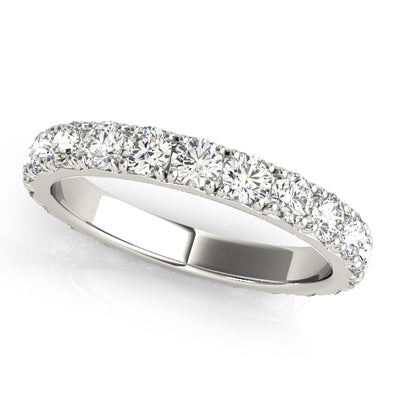 French Cut Diamond Eternity Wedding Band