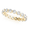 Single Shared Prong Diamond Eternity Wedding Band
