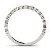 Bezel Set Round Diamond Stackable Wedding Band