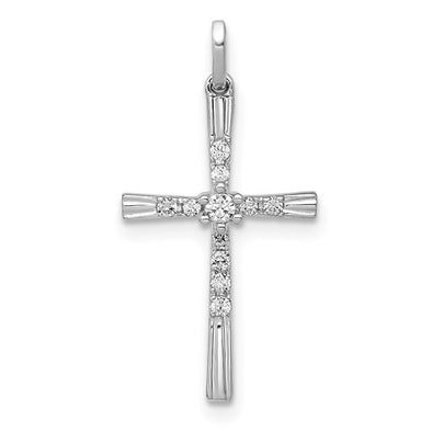 Flared Edge and Diamond Detail Cross