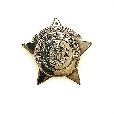 Chicago Police Officer Star Medal - Sterling Silver