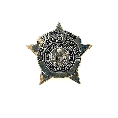 Chicago Police Star Detective Medal - Sterling Silver