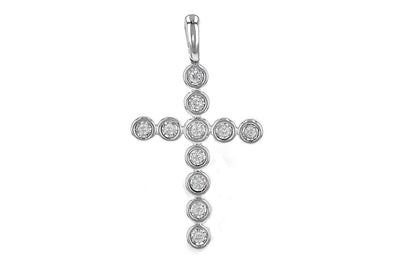 Bezel Set Diamond Cross